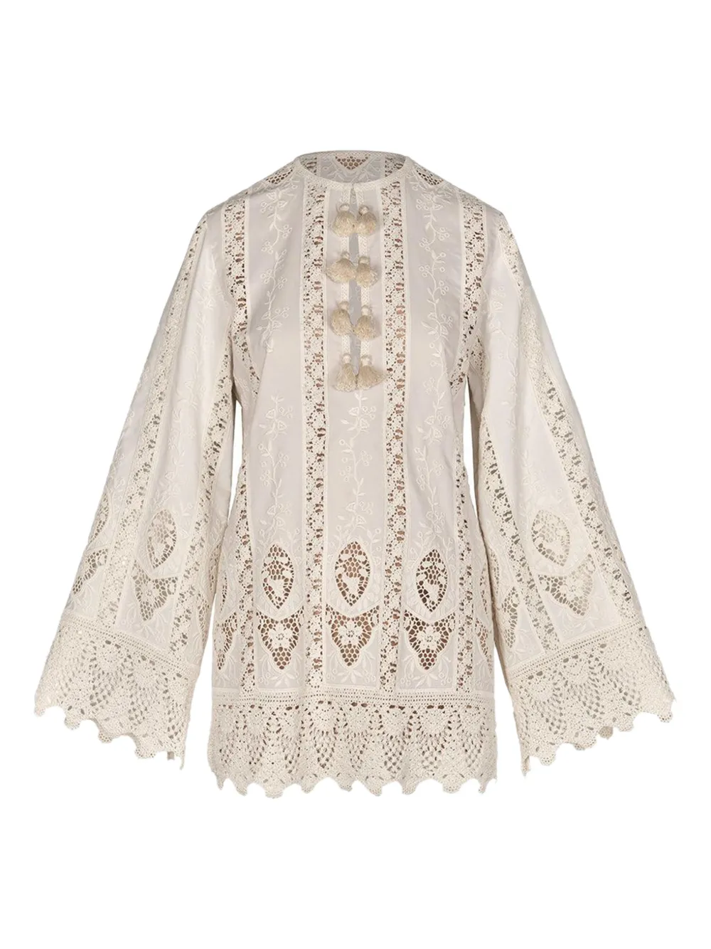 Johanna Ortiz Vision Seeking mini dress - ホワイト Johanna Ortiz Vision Seeking mini dress - ホワイト