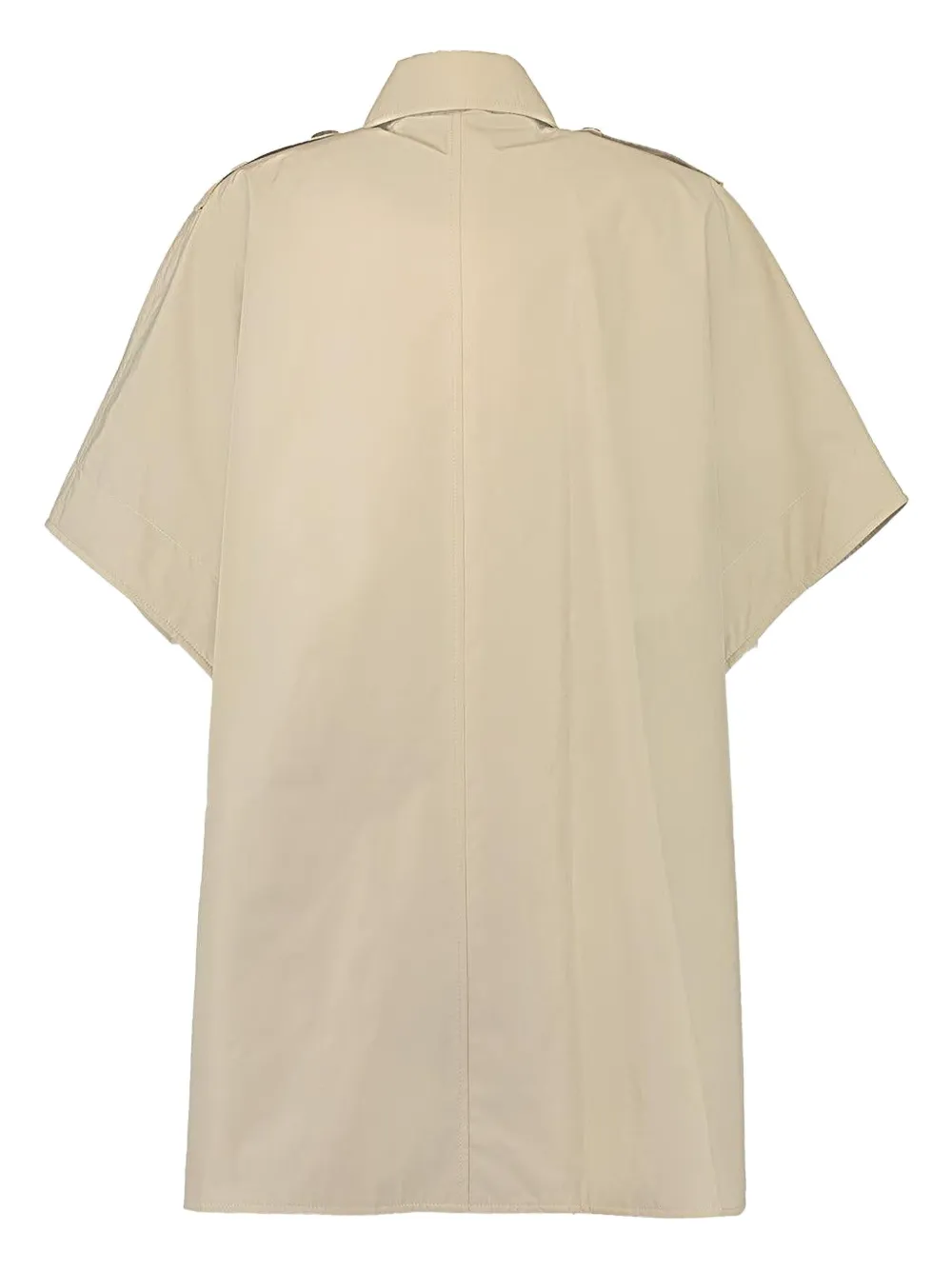 Brunello Cucinelli Double-breasted Cape Coat In Neutral