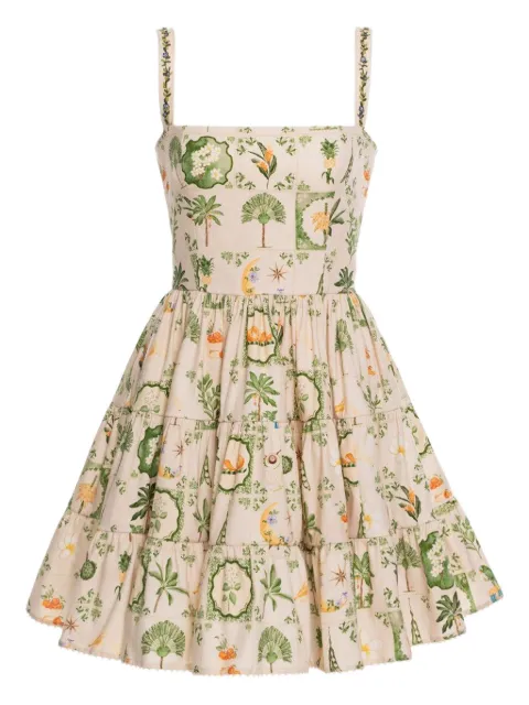 Agua By Agua Bendita Lima floral-print mini dress