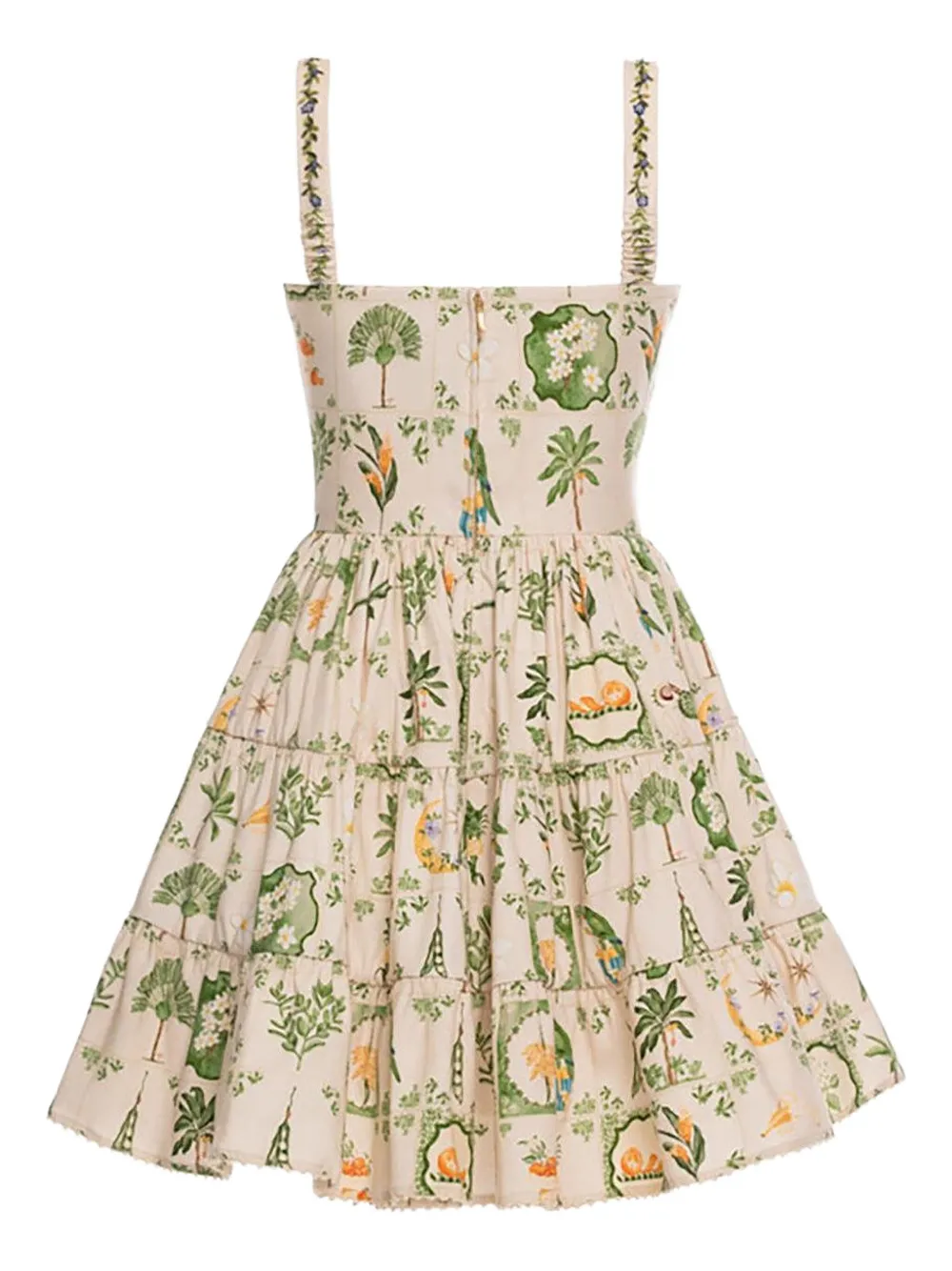Agua By Agua Bendita Lima Floral-print Mini Dress In Multi