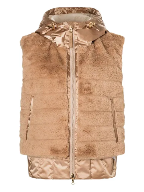 BOGNER Yumi quilted faux-fur hooded gilet