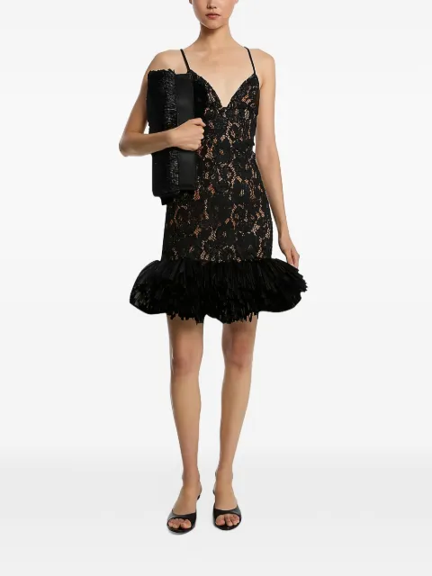 Michael Kors Collection floral-embroidered mini dress
