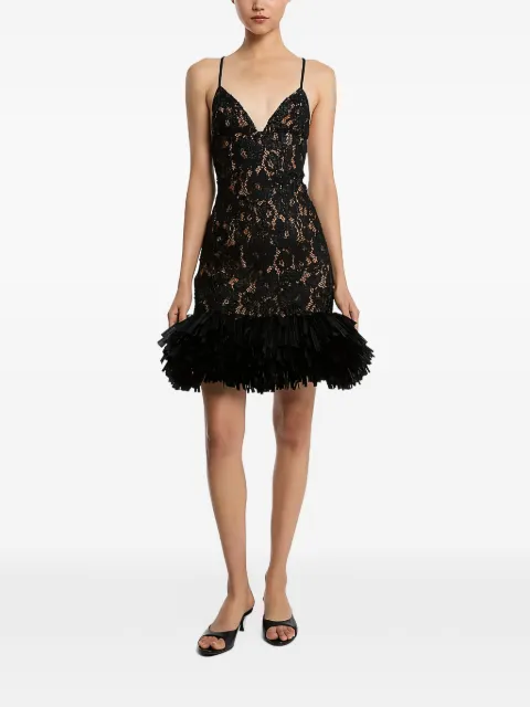 Michael Kors Collection floral-embroidered mini dress