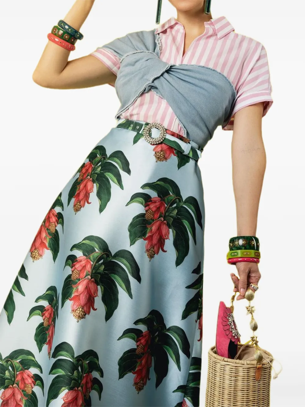 Borgo De Nor Bellamy Skirt In Multi