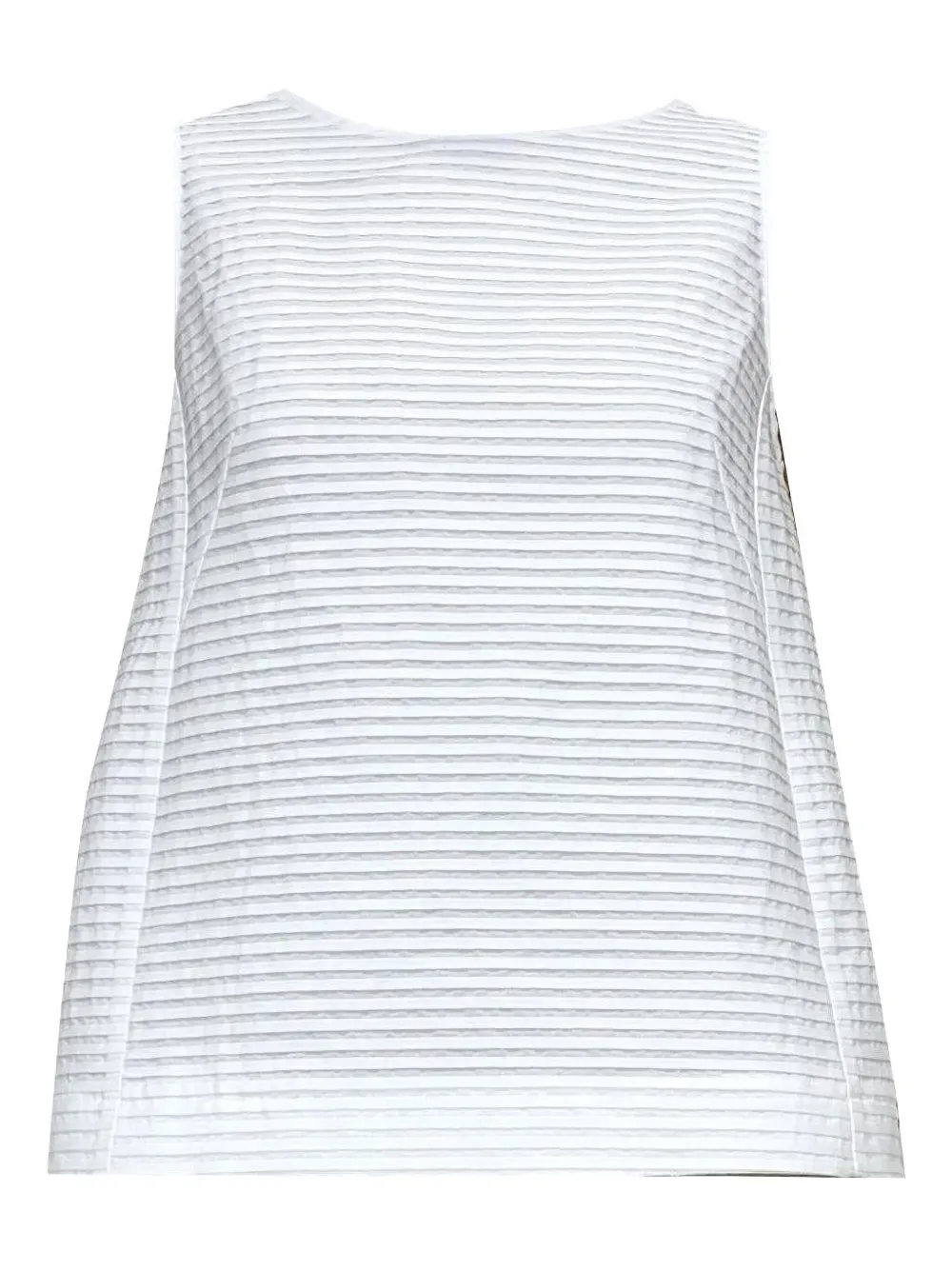 Odeeh striped sleeveless top | blanc | Image 1