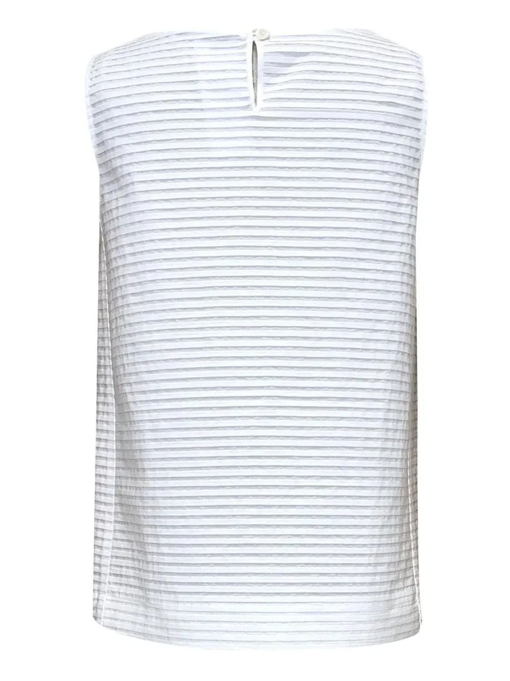 Odeeh striped sleeveless top Wit