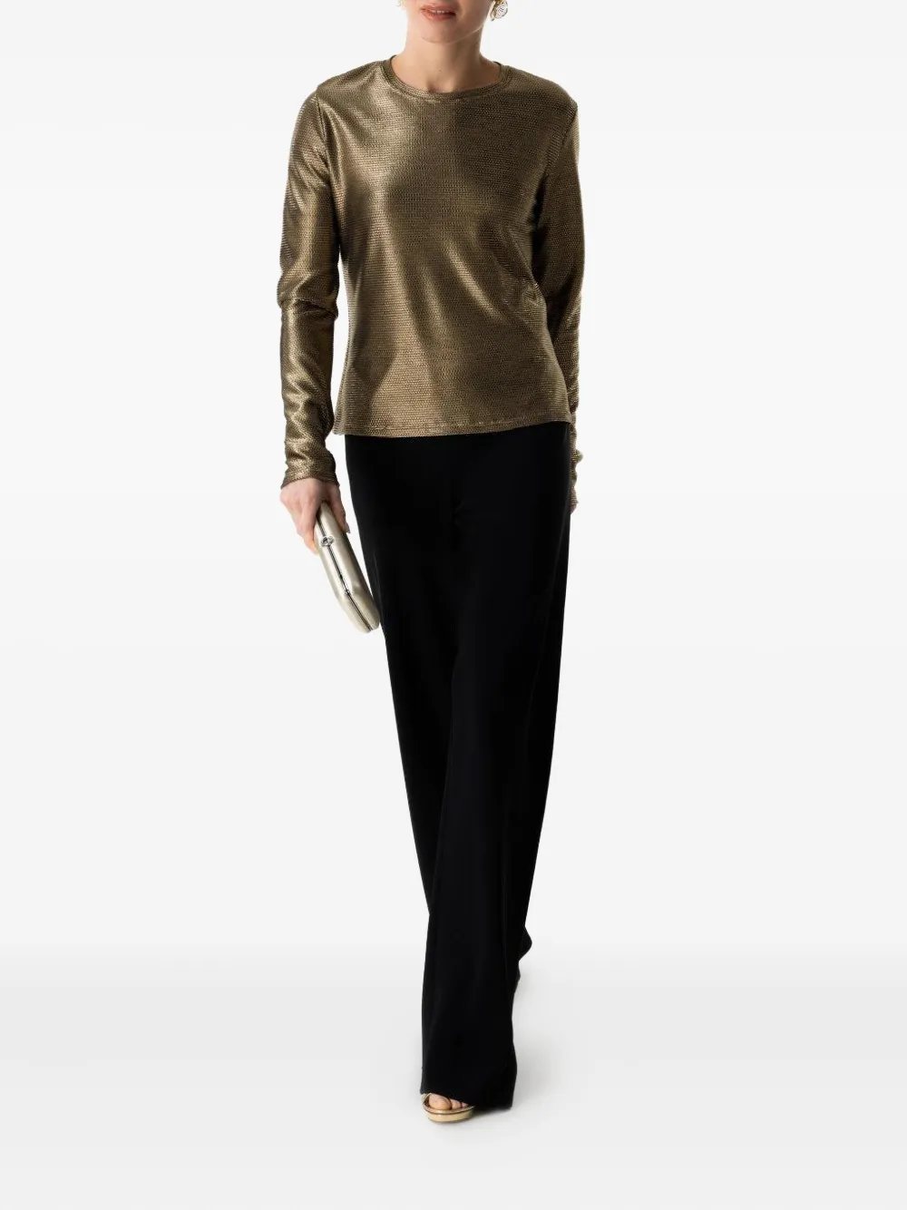 Peter Cohen Mesh Long-sleeve T-shirt In Green