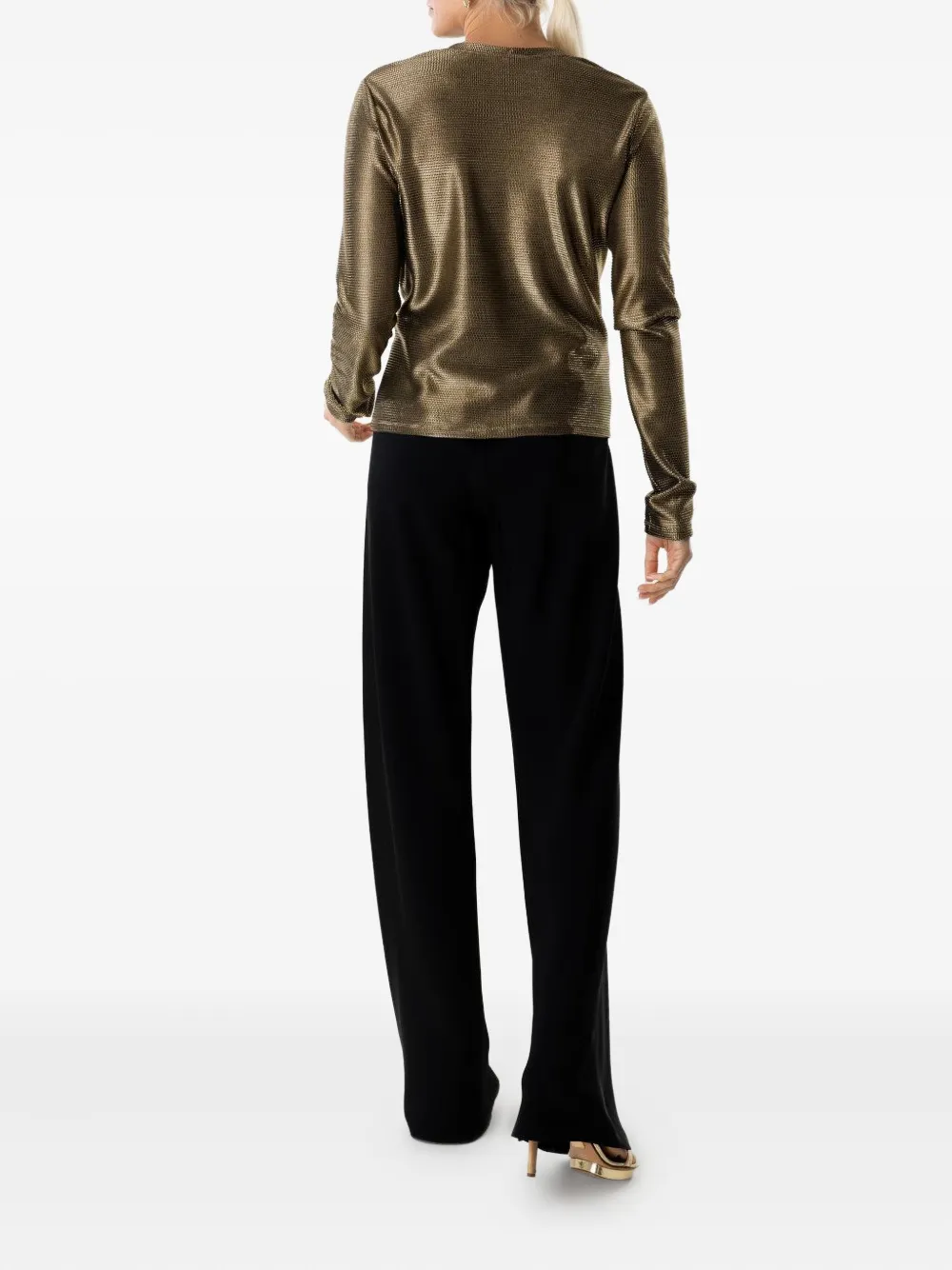 Peter Cohen Mesh Long-sleeve T-shirt In Green