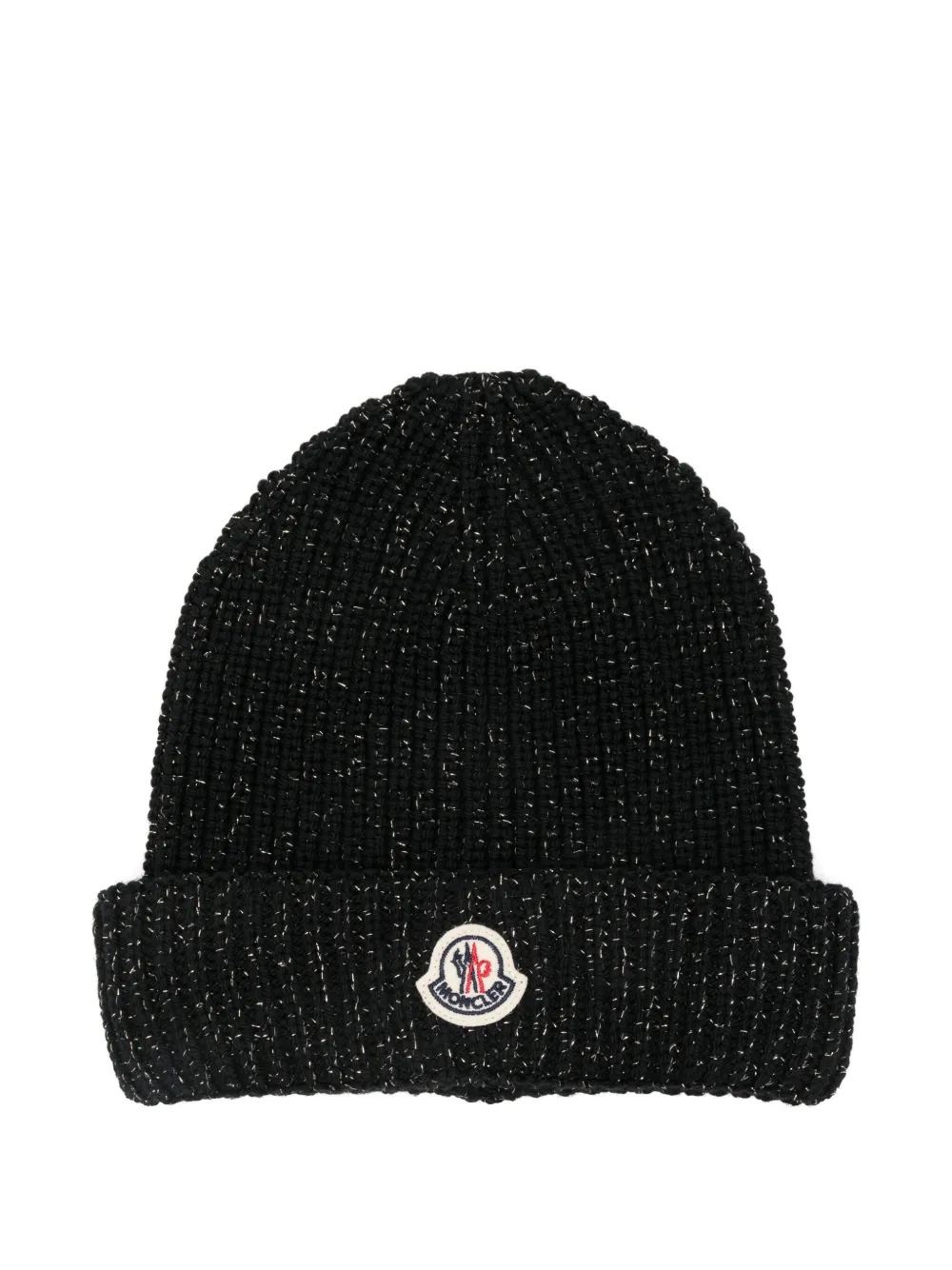 Moncler Enfant logo-patch beanie | Black | Image 1