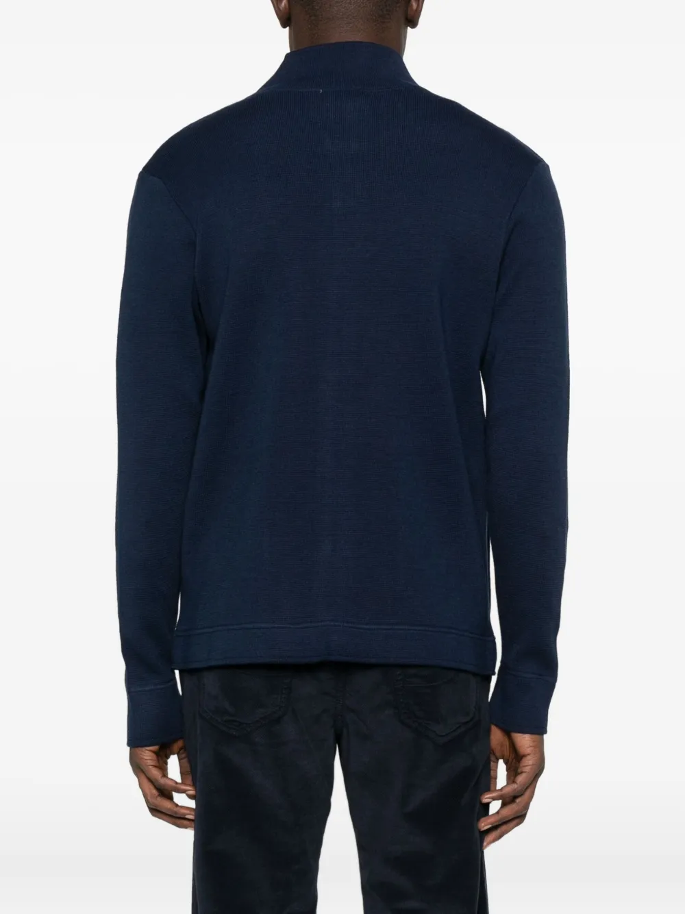 Sand Jody Patch-pocket Cardigan In Blue