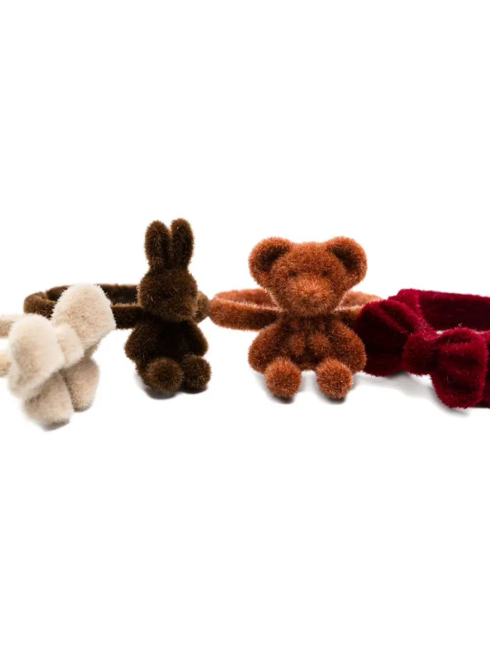 Konges Sløjd Animal-bow Hair Rings In Multi
