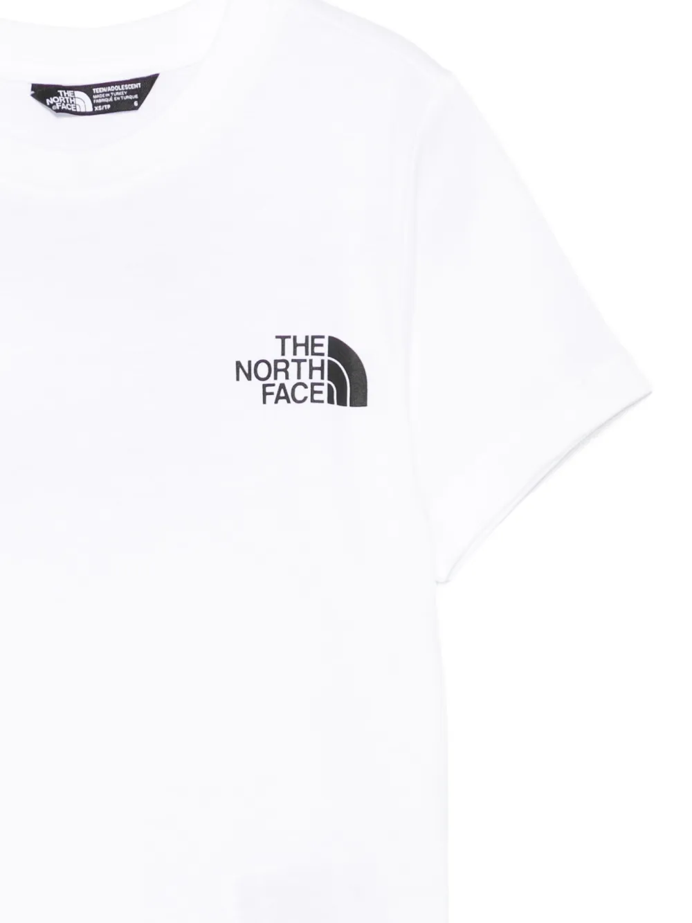The North Face Boys White Kids Redbox Branded-print Cotton-jersey T-shirt 5-16 Years In White
