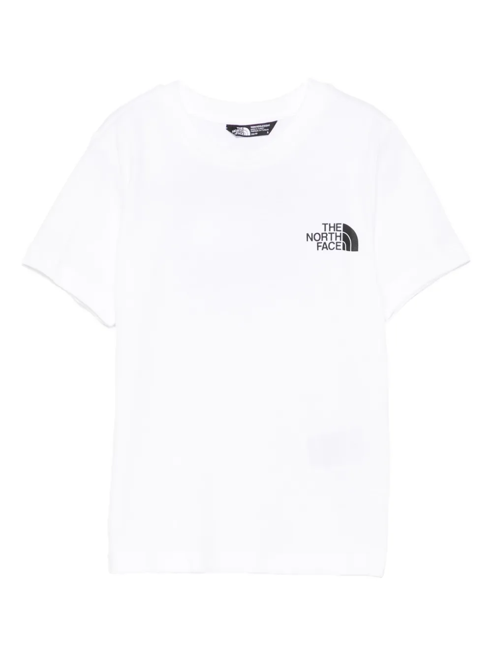 The North Face Boys White Kids Redbox Branded-print Cotton-jersey T-shirt 5-16 Years In White