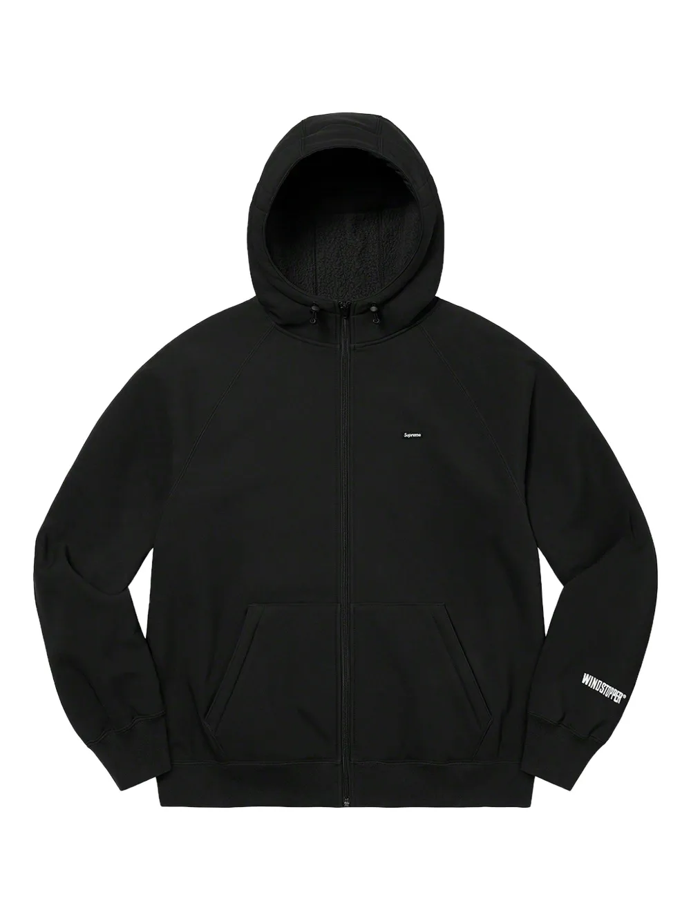 Supreme Stadium Zip-up "black" Hoodie In Black