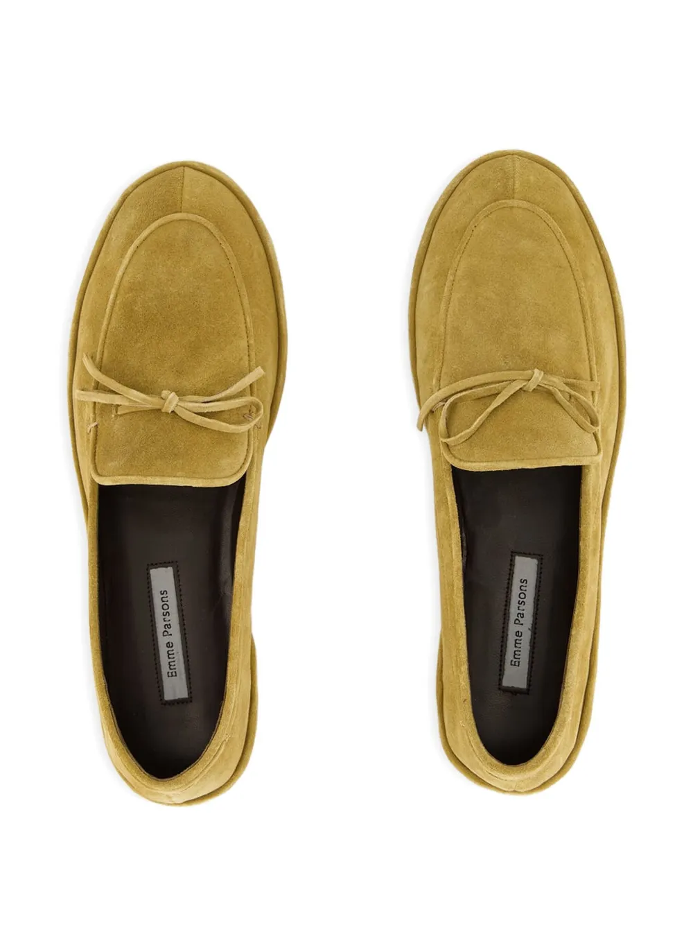 Emme Parsons Suede Bow Ballet Flats In Neutral