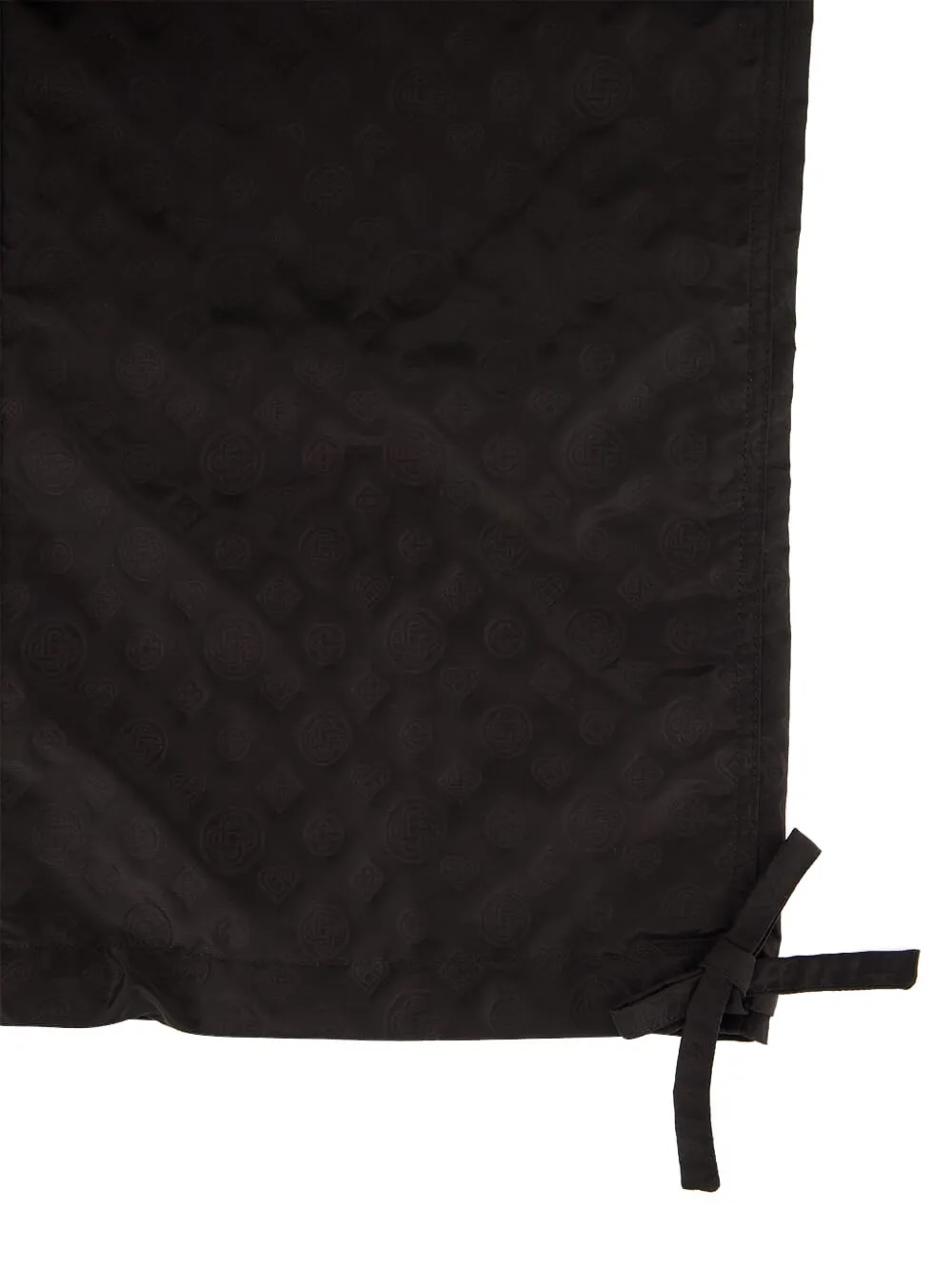 Casablanca Women Pants With Monogram Tie Detail In Black