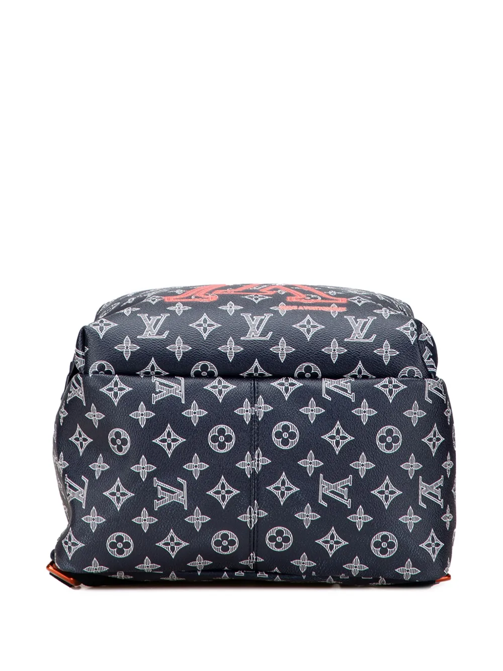 Pre-owned Louis Vuitton 2018 Monogram Upside Down Ink Apollo Backpack In Blue