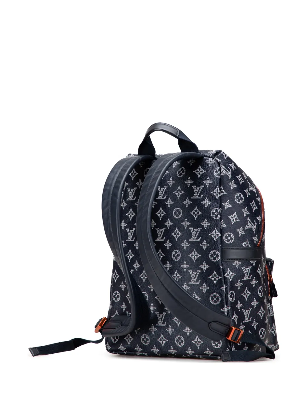 Pre-owned Louis Vuitton 2018 Monogram Upside Down Ink Apollo Backpack In Blue