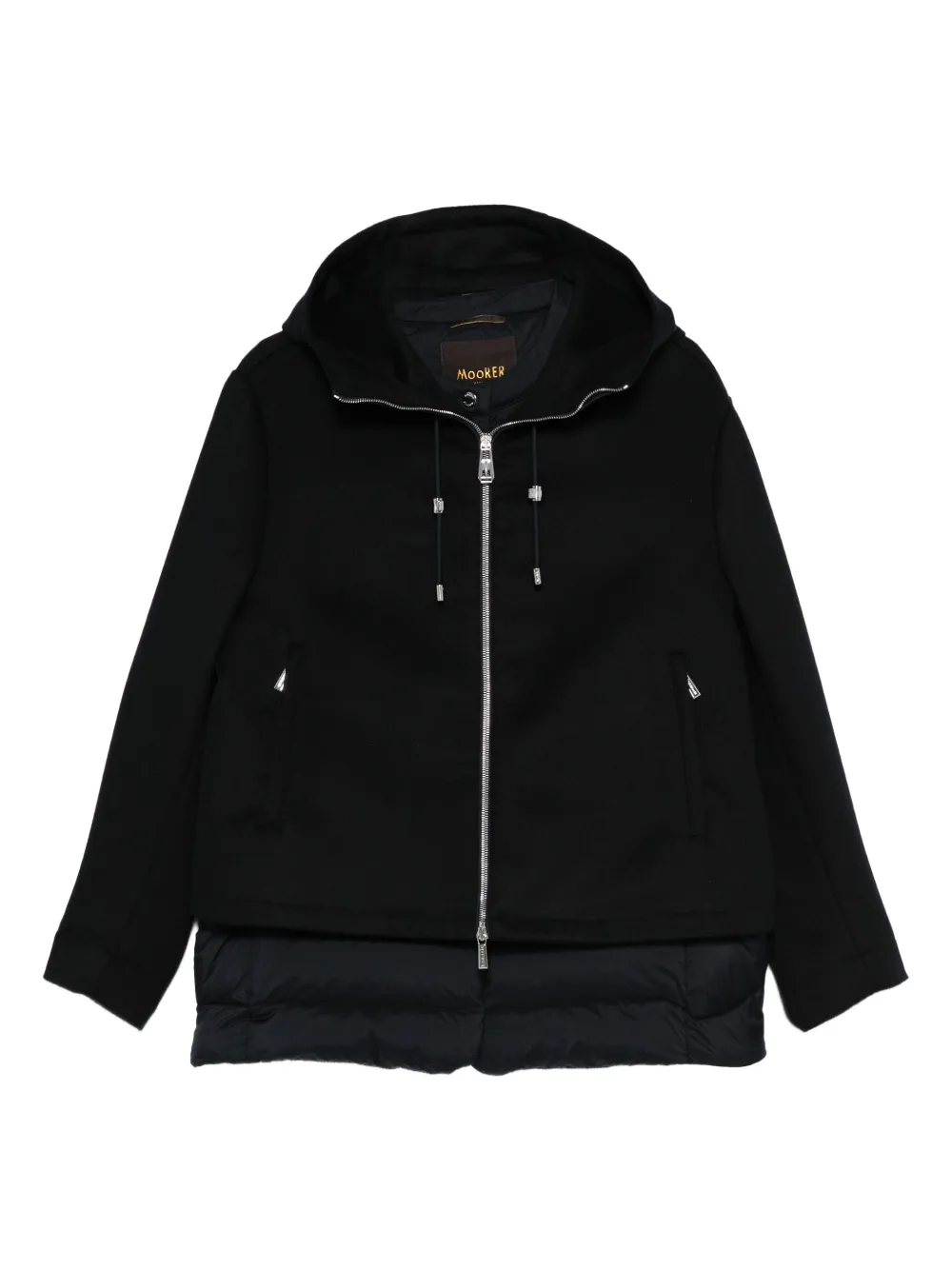 Moorer hooded padded jacket | Blue | Image 1