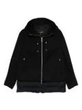 Moorer hooded padded jacket - Blue
