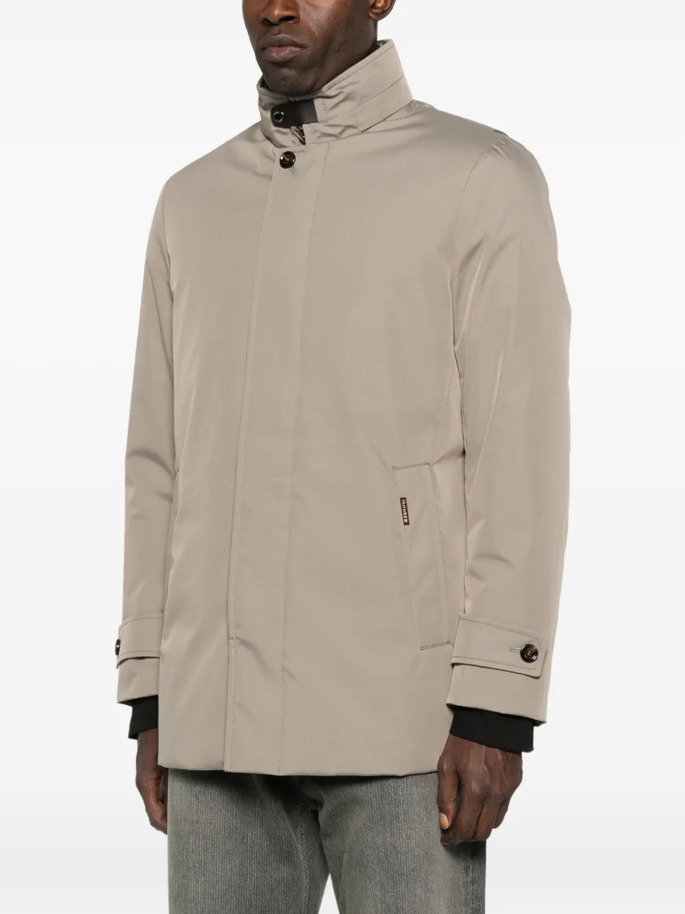 Moorer Jack met hoge hals Beige