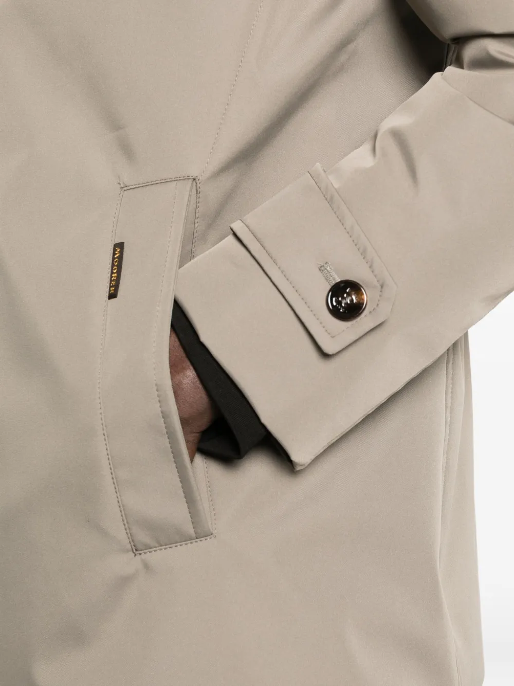 Moorer Jack met hoge hals Beige