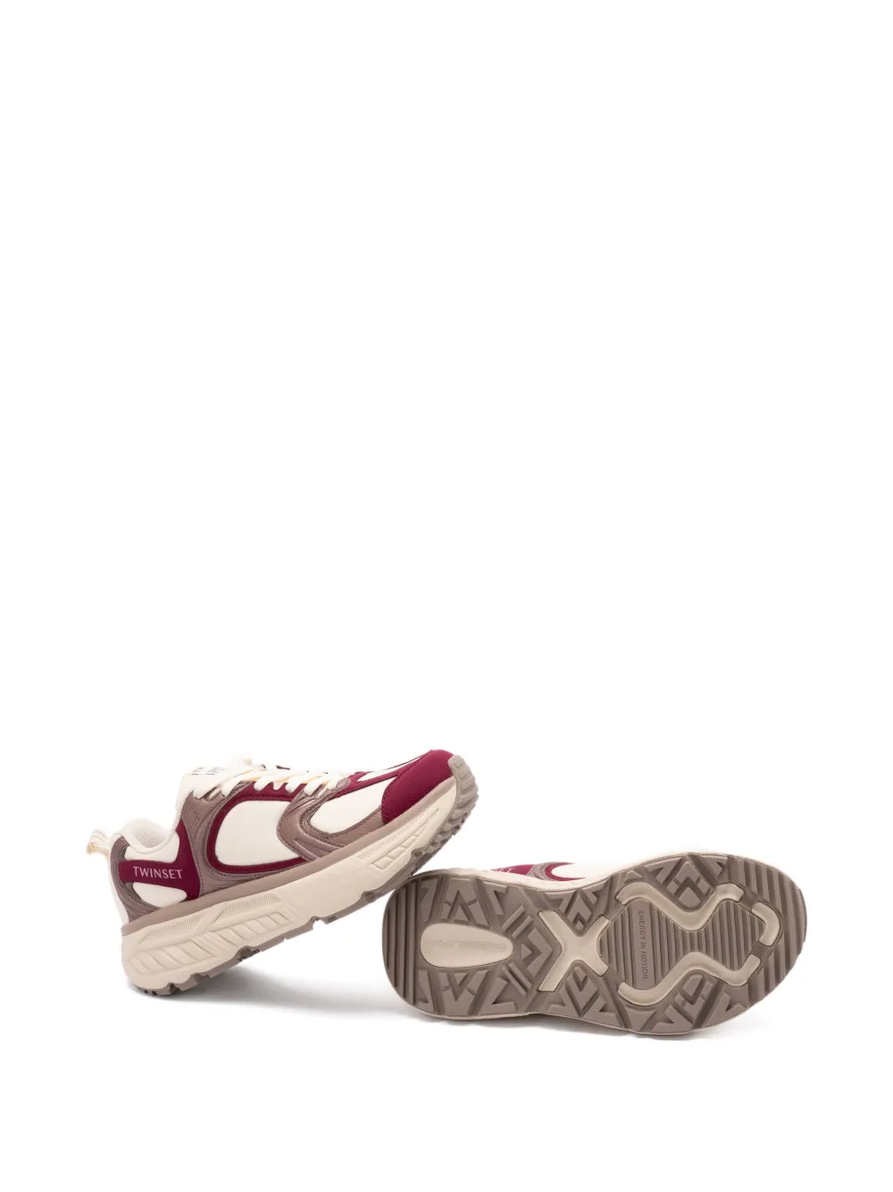 TWINSET Fessura panelled sneakers Neutrals