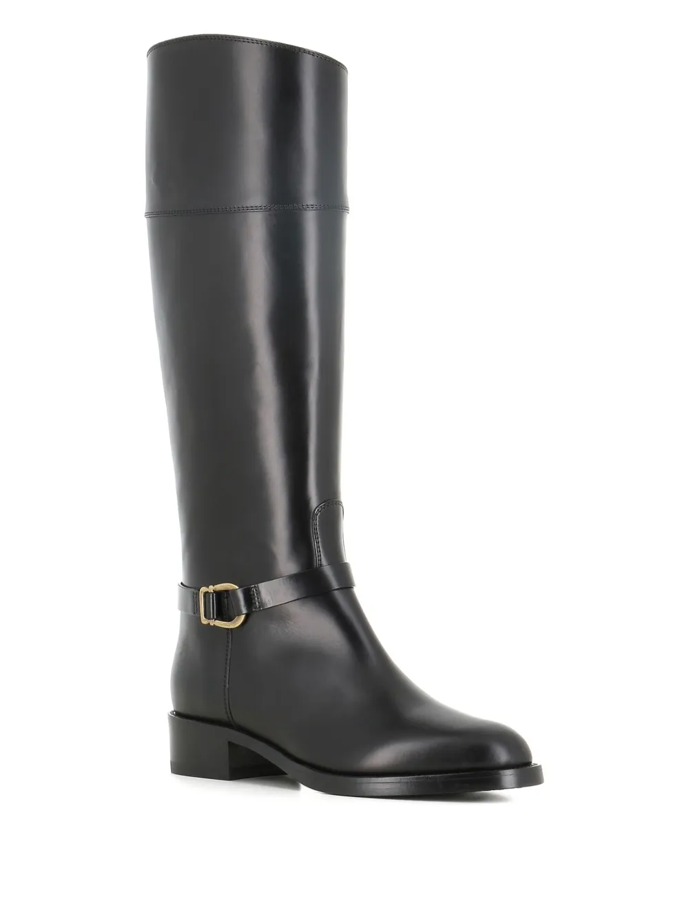 Sartore 40mm buckle-strap leather boots Black
