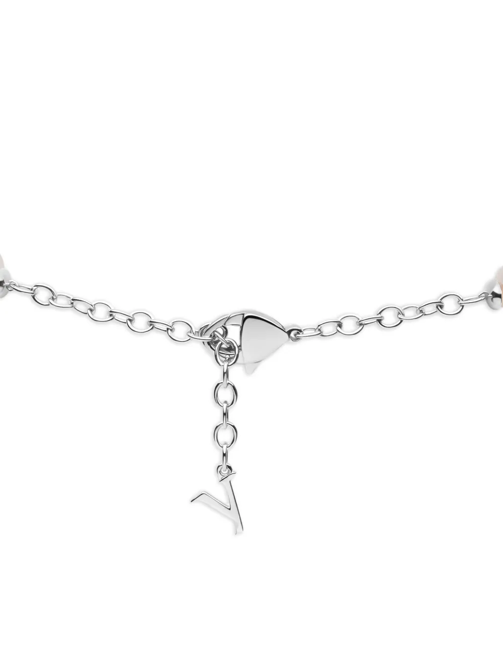 18k White Gold Akoya Pearl Diamond Necklace