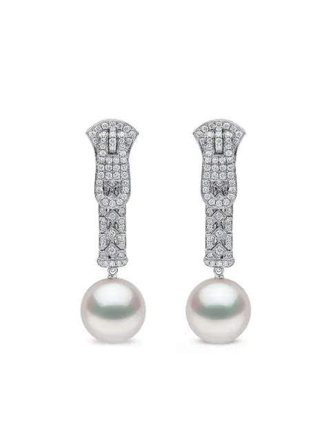 Yoko London anillo Zyyp en oro blanco de 18kt con diamante y perla