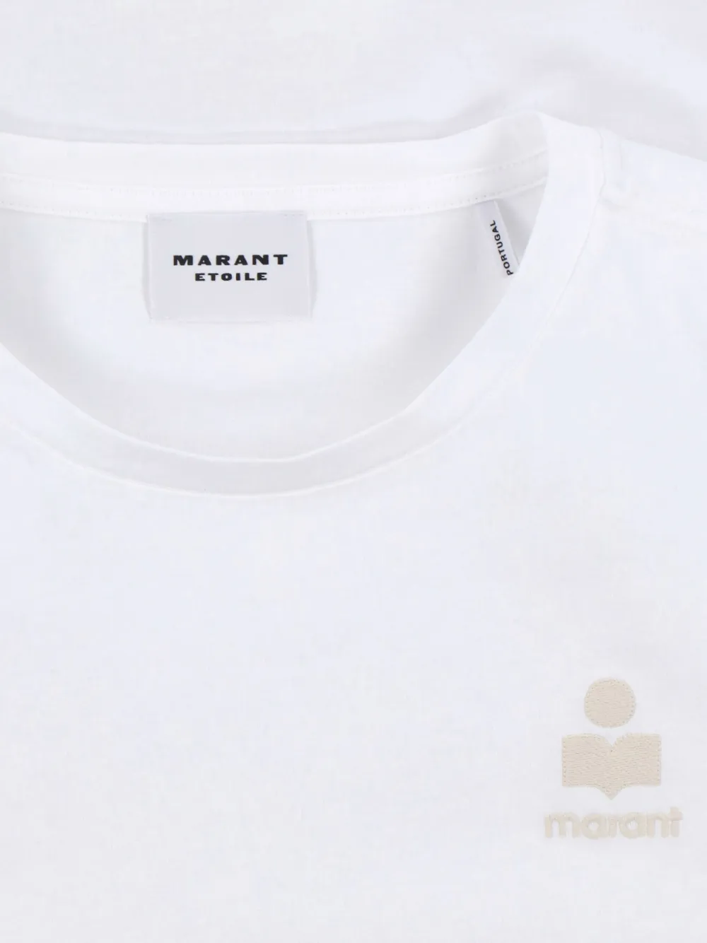 Isabel Marant Logo-embroidered T-shirt In White