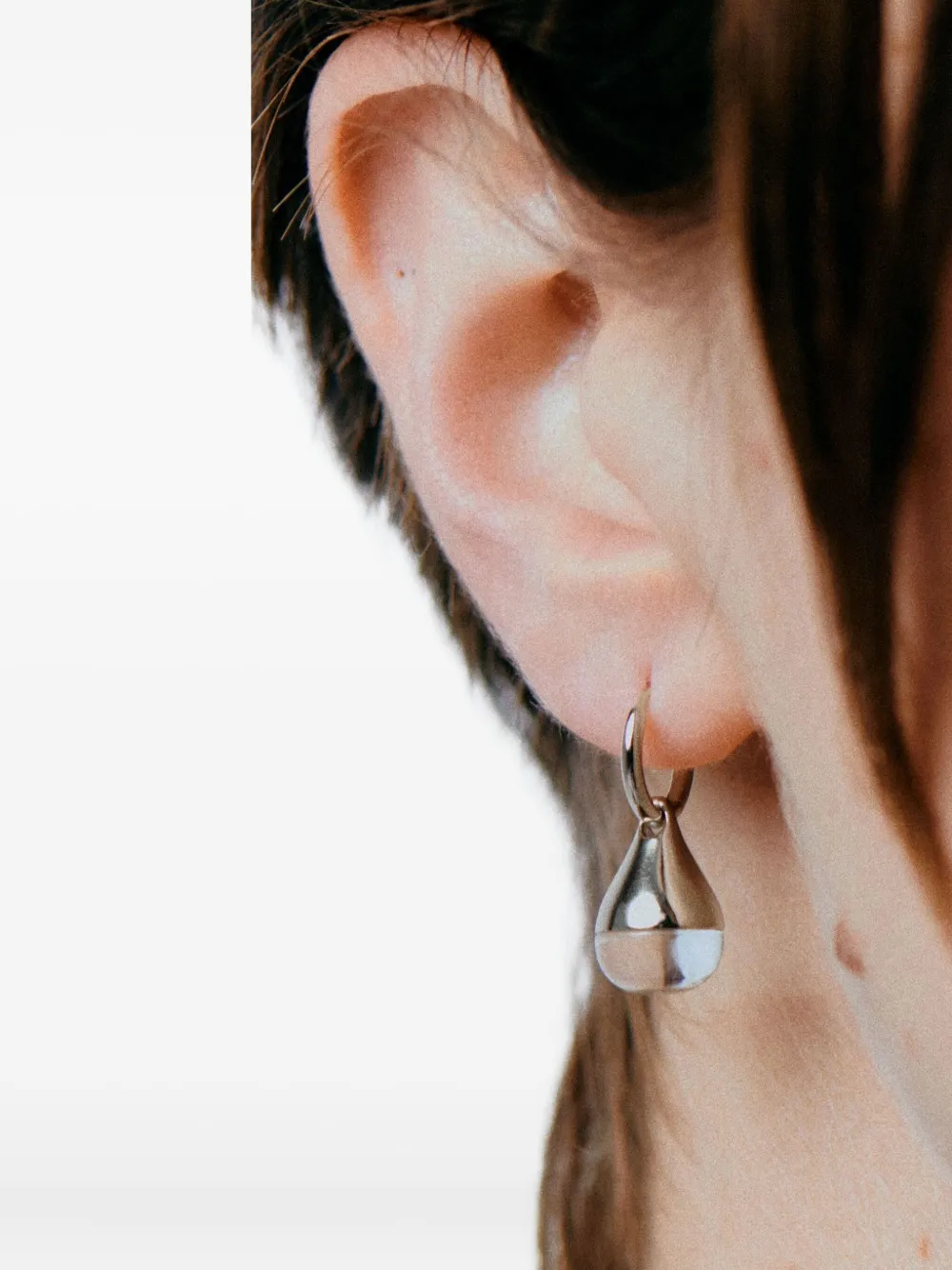 Otiumberg aretes Stilla con cuarzo | plateado | Image 1