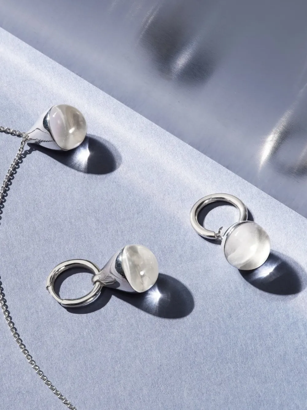 Otiumberg Stilla Quartz Necklace In Metallic