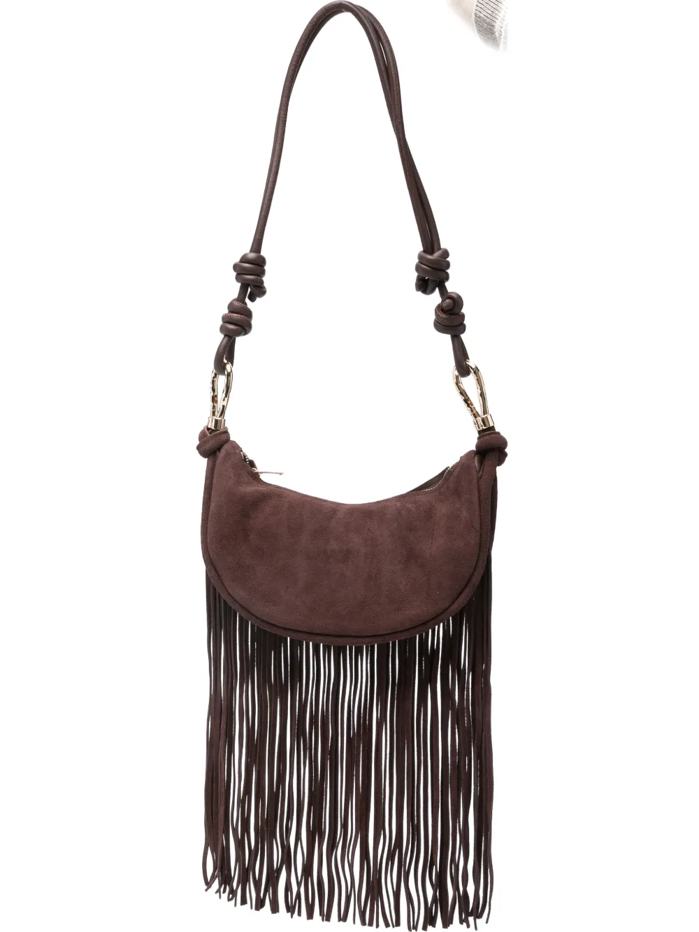 Simkhai Avery fringe cross body bag - Marrone