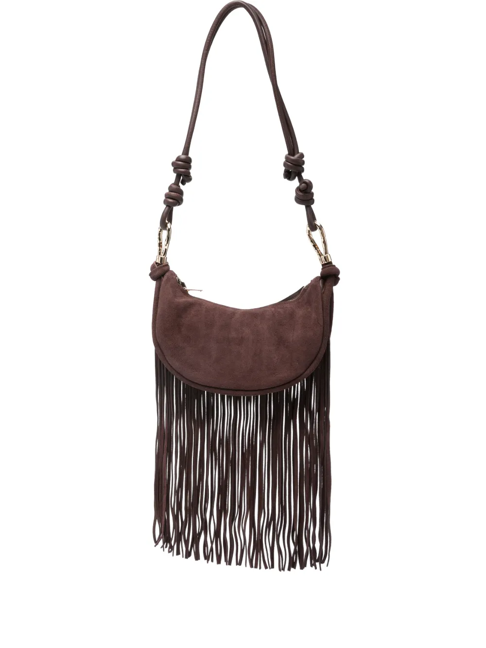 Simkhai Avery fringe cross body bag - Marrone