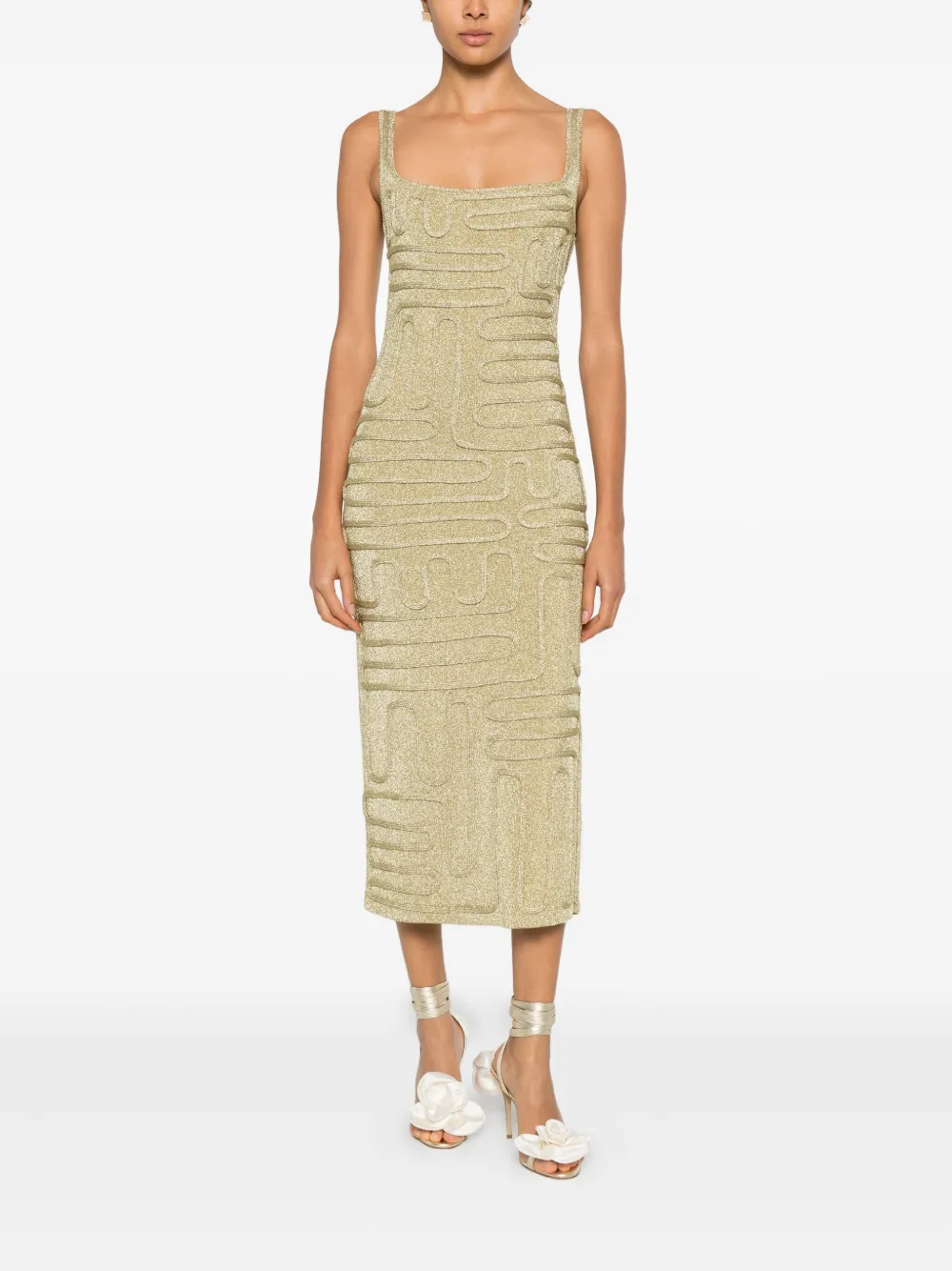 Cult Gaia Kymia midi dress - Goud