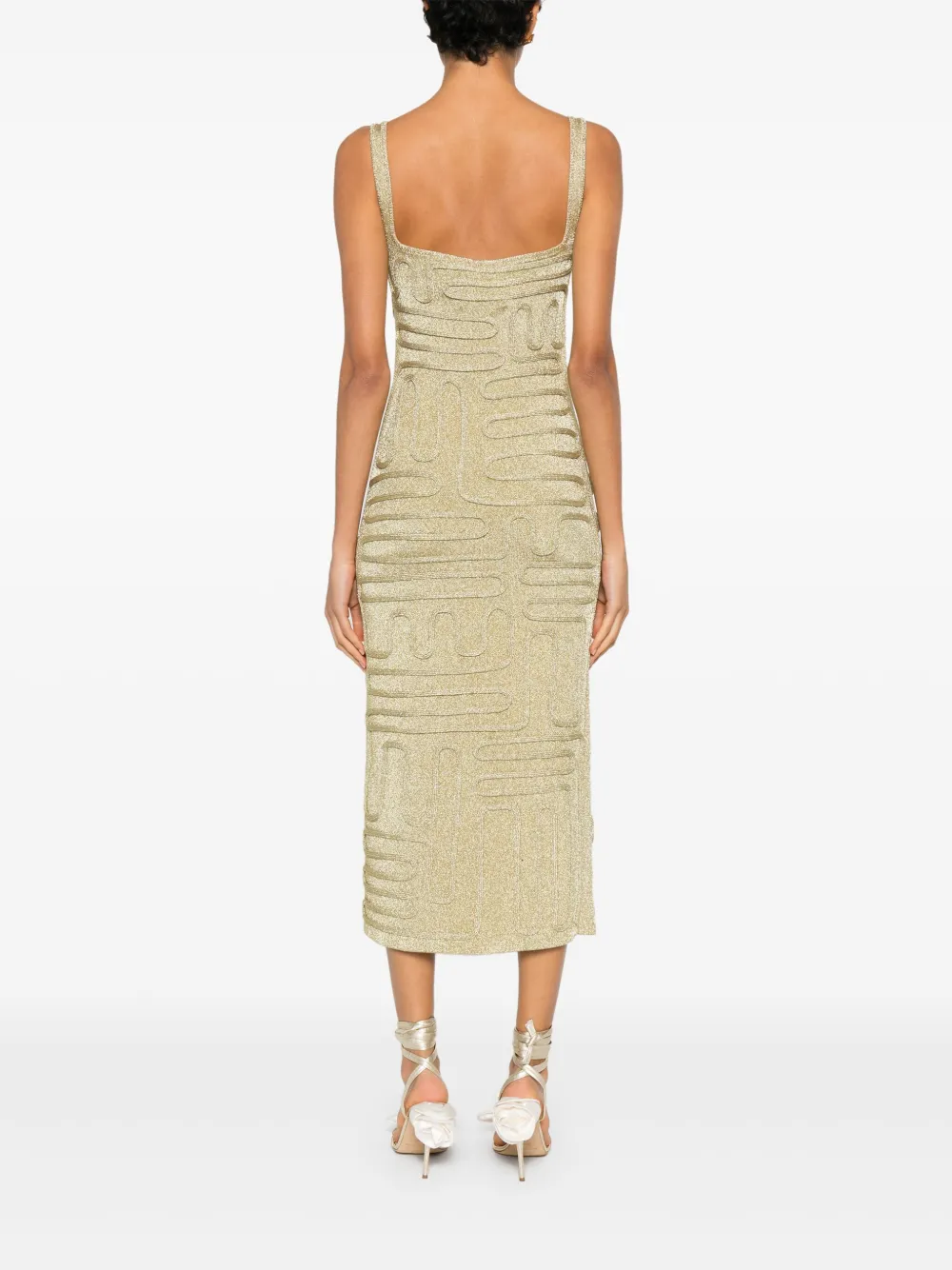 Cult Gaia Kymia midi-jurk Goud