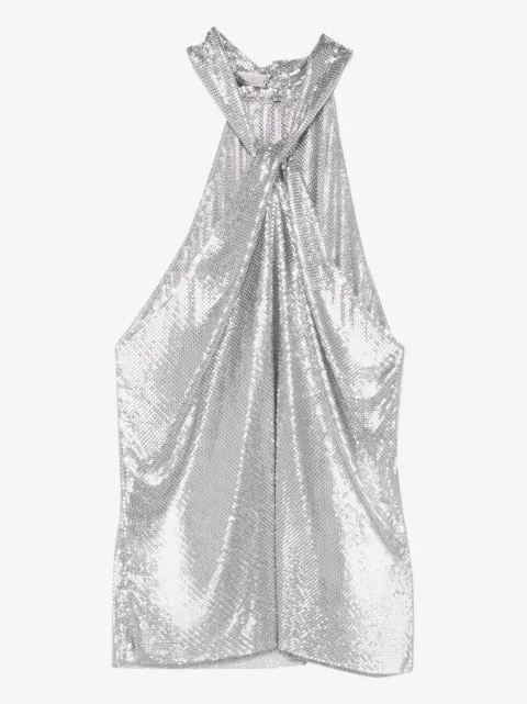 Rabanne halterneck chainmail blouse