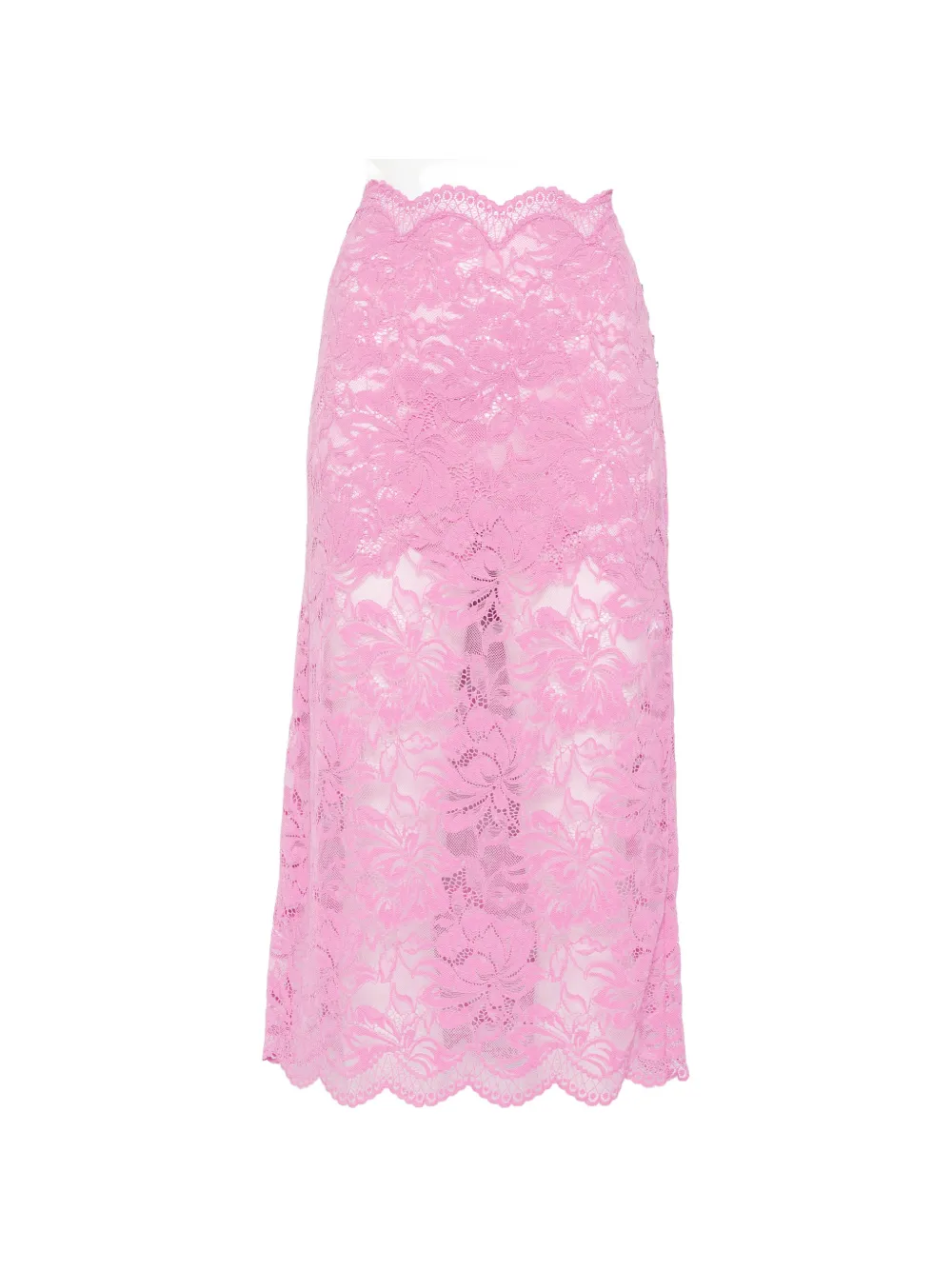 Rabanne lace pencil midi skirt - Rosa
