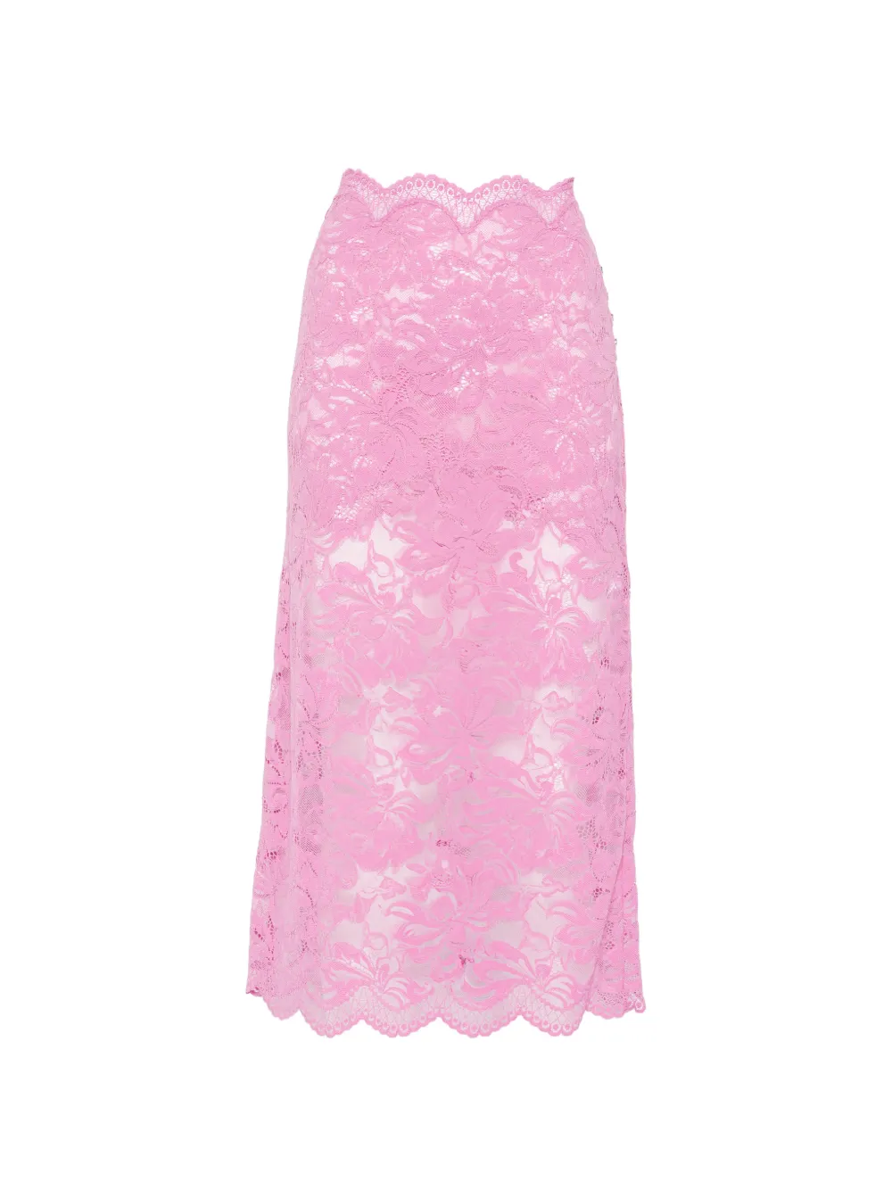 Rabanne lace pencil midi skirt - Rosa