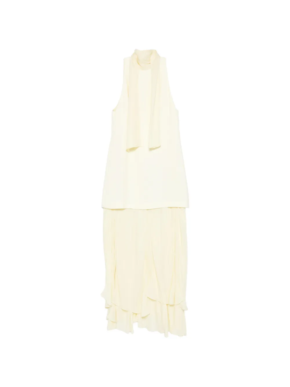 Brandon Maxwell sleeveless midi dress - Giallo