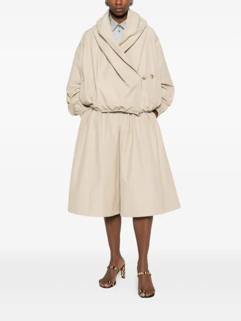 Brandon Maxwell draped hood leisure jacket