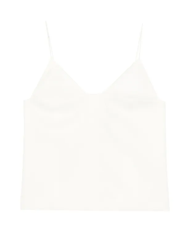 Brandon Maxwell Spaghetti-strap Top in Neutrals