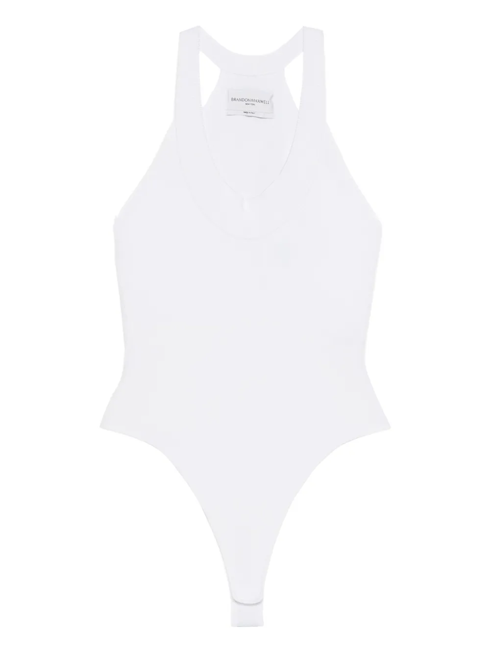 Brandon Maxwell ribbed bodysuit | White | Image 1