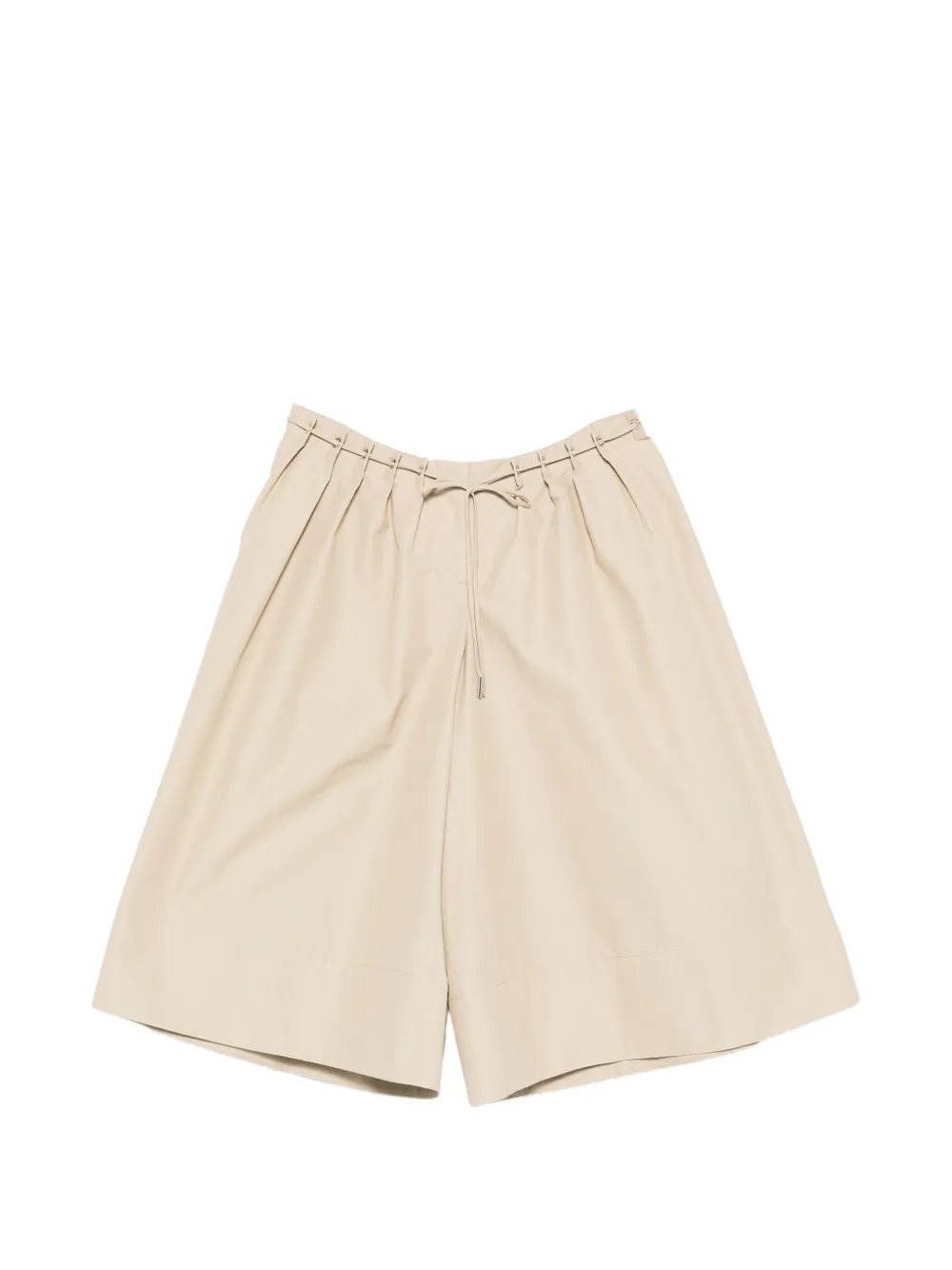 Brandon Maxwell Sutton pintuck elongated shorts - Toni neutri