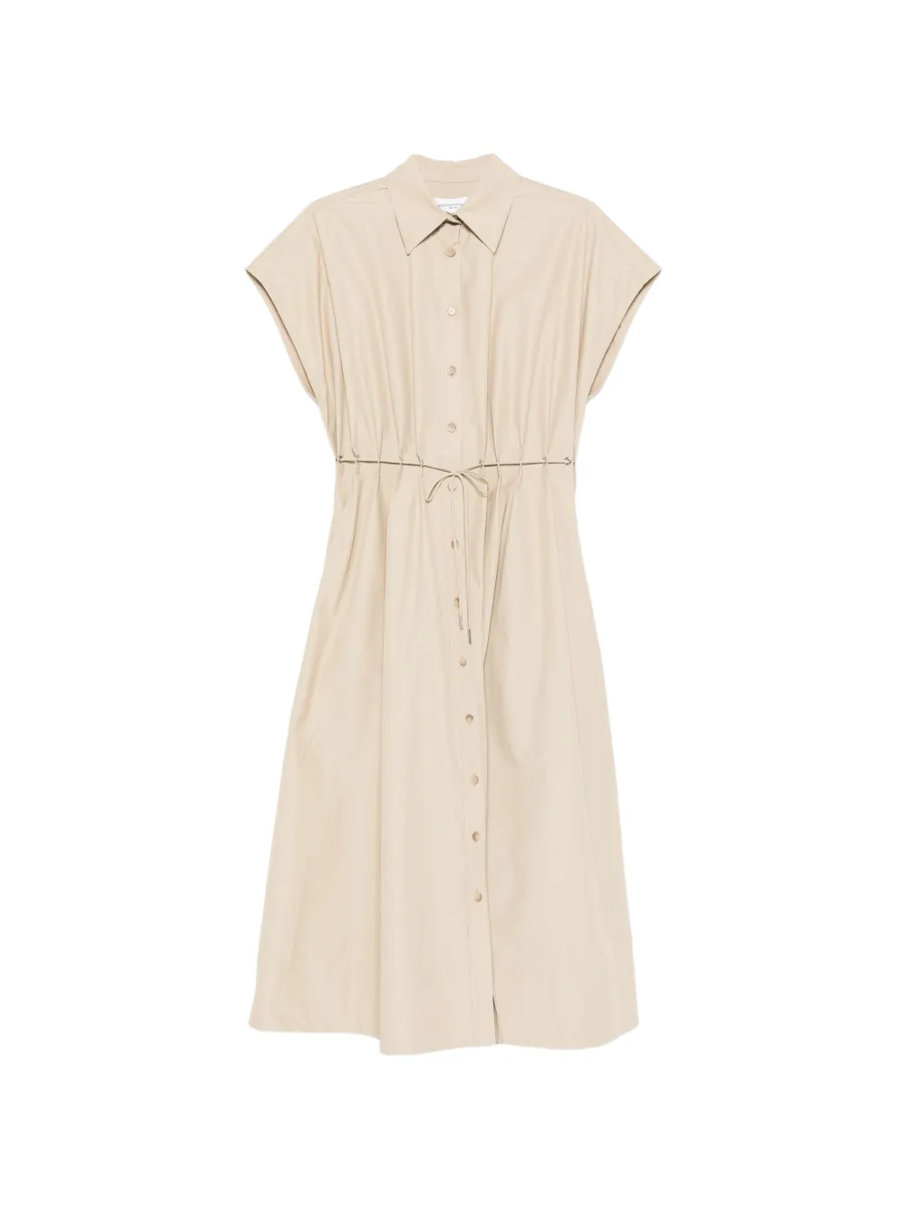 Brandon Maxwell Blake eyelet waist shirt dress - Toni neutri