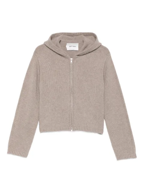 Soft Goat chunky zip cardigan