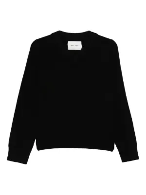 Helmut Lang カットアウト ファインニットセーター | ブラック