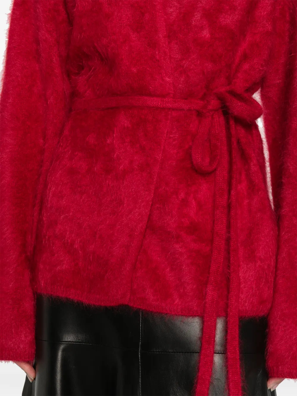 Soft Goat Vest met geborsteld effect Rood