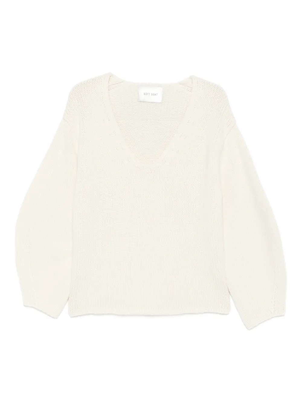 Soft Goat long-sleeve cashmere sweater - Bianco